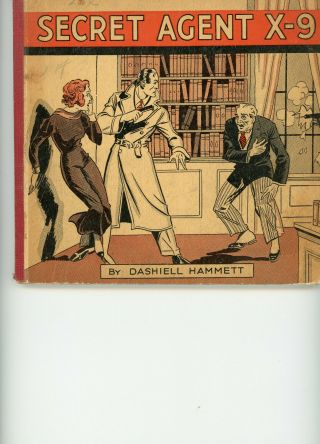 2 Books Dashiell Hammett Secret Agent X - 9 Alex Raymond Book 1 Book 2 1934