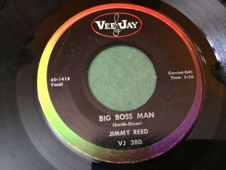 45 Rpm Jimmy Reed Vee Jay 380 Big Boss Man / I 