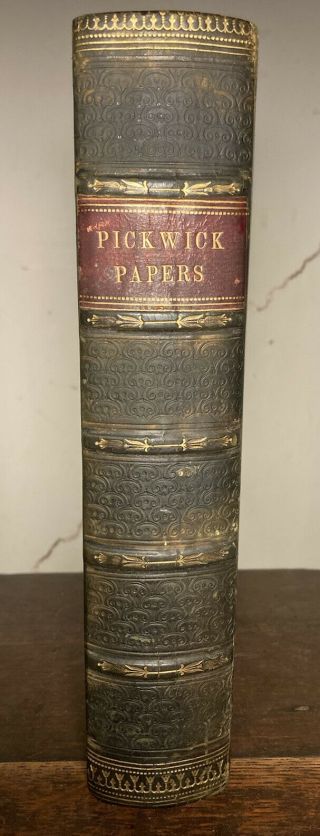 Charles Dickens - Pickwick Papers - First Edition - Fine Binding - Rare - 1837