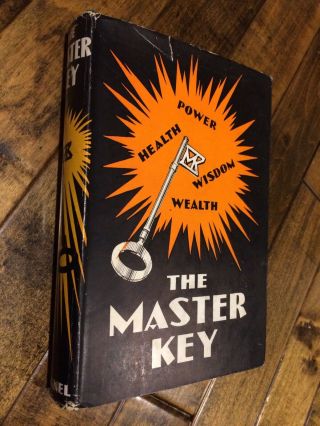 The Master Key System By Charles Haanel 1943 Printing /hardcover Dj