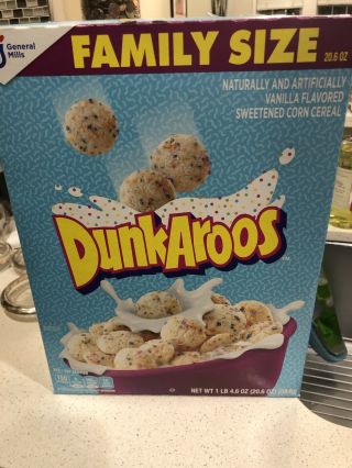 Dunkaroos Cereal Family Size Lovey And Rare