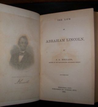 LIFE OF ABRAHAM LINCOLN/CIVIL WAR HISTORY Antique Whitman Bennett Fine Binding 6