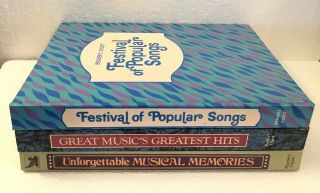 Vtg Readers Digest Festival Of Popular Songs Unforgettable Greatest Hits 1977 - 84