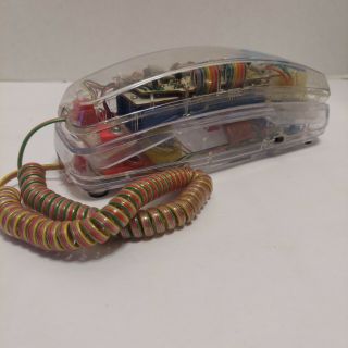 Retro Vintage 90s See Through Clear Transparent Phone Telephone Mpt - 32 -