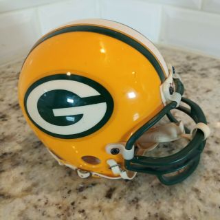 Vintage 1995 Nfl Green Bay Packers Football Riddell 3 5/8 Size Mini Helmet A9