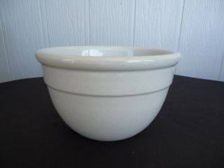 Vintage Antique Fowler Ware Australia Pottery Mixing Bowl White