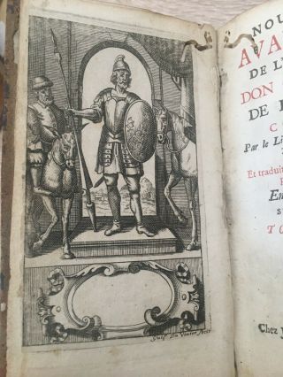 1705 Antique Very Rare Book:don Quichotte De La Manche Second Edition