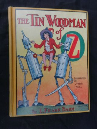 1918 Book " The Tin Woodman Of Oz " By L.  Frank Baum