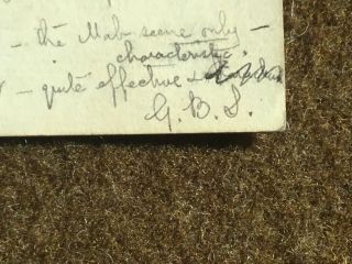 1908 Handwritten Signed Card GEORGE BERNARD SHAW Nobel Prize Winner RARE,  Photo 2