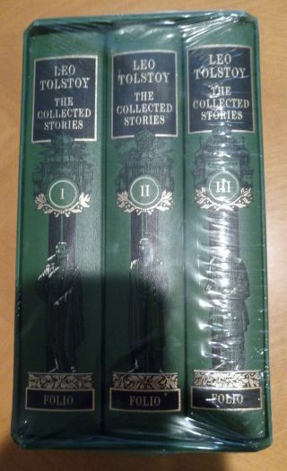 Leo Tolstoy The Collected Stories Folio Society 3 Volume Set