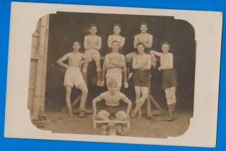 Vintage Photo Postcard,  Soldiers In Underwear,  Shirtless,  Gay Interest