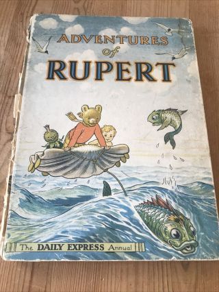 Vintage Rupert Annual 1950 - Adventures Of Rupert Rare