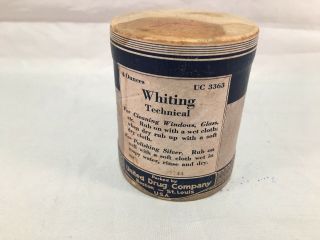 Vintage Puretest Whiting United Drug Company 4ozs 3