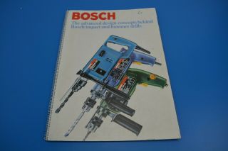 Vintage Bosch Impact And Hammer Drill Brochure - 1978?