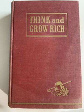 Think And Grow Rich Hardcover 1st Edition W/personal Analysis Questionnaire