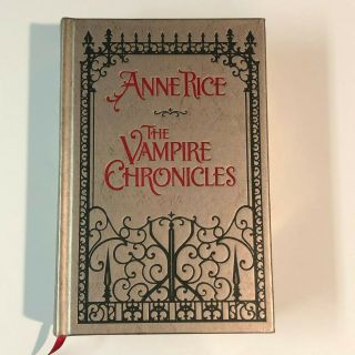 Anne Rice Hand Signed The Vampire Chronicles 1st Edition Leather Bound Book