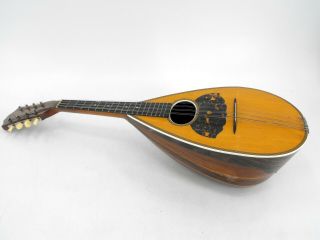 Vintage Bowl Back Mandolin Tater Bug Lute Made By Ideal Of Chicago