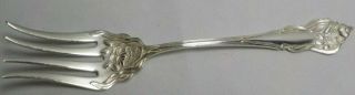 Vintage Asco American Silver Co.  Silver Plated Water Lily Pad Nenuphar Meat Fork