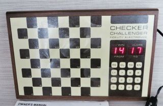 Vintage Fidelity Electronics Checker Challenger Model ACR 4 Levels of Play 2