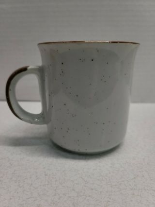 Vintage Otagiri Speckled Stoneware Coffee Mug Blue Brown Japanese Blossom Korea 3