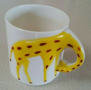 Vintage Plastic Child Cup Giraffe 3 "