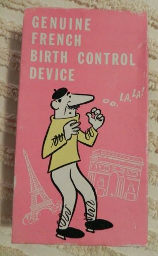 Vtg 1969 French Birth Control Device Gag Gift Franco American Novelty