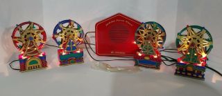 Vintage Mr.  Christmas Holiday Ferris Wheel Animated Lighted Musical Display