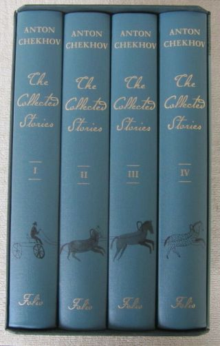 Anton Chekhov " Collected Stories " 4 Volumes Folio Society