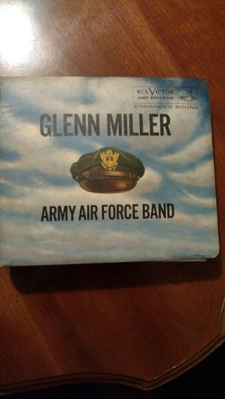 Vintage 1955 Rca Album Of (15) Glenn Miller Army Air Force Band 45 Rpm Records