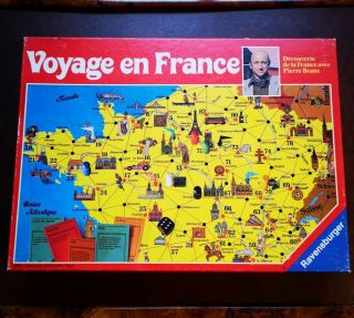 Vintage 1983 Voyage En France Jeu Ravensburger Avec Pierre Bonte Complet