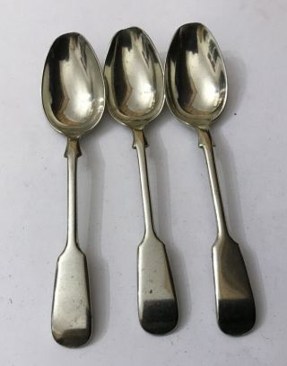 Vintage 3 D&a Silver Plated 13.  5cm Fiddle Pattern Teaspoons Tea Spoons Cutlery