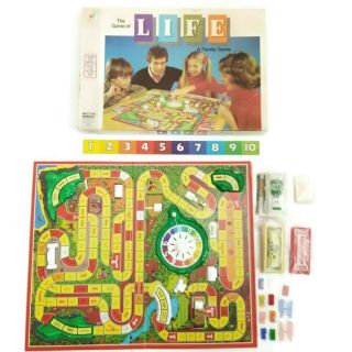 Vintage 1977 The Game Of Life Family Board Game Complete By Milton Bradley 4000
