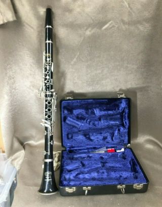 Vintage Bundy Resonite Clarinet By The Selmer Company Usa With Case