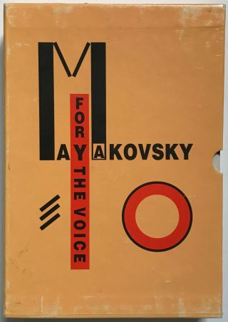 For The Voice Vladimir Mayakovsky 3 Vol W/ Slipcase Russia Avant - Garde Poetry