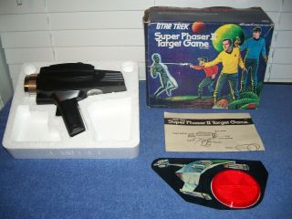 Vintage 1976 Star Trek Phaser Ii 2 Target Game W/ Box Mego