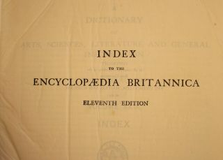 Encyclopedia Britannica 11th Edition 1910 - 1911 29 - volume set 5