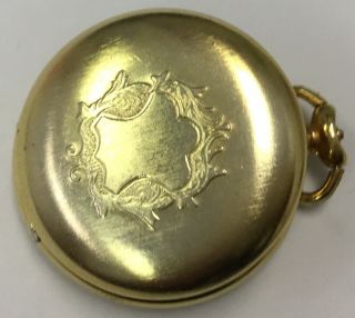 Handsome Rare Vintage Gold Unitron Quartz Gentleman ' s Pocket Watch AO78 3