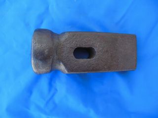 Vintage Wpa ? Blacksmith Sledge Hammer Head Cross Peen 8 Lbs.  4 Oz.