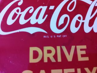 Vintage Drink Coca - Cola Porcelain Sign 3