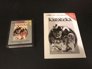 Karateka Game Cartridge (atari 7800,  1988)