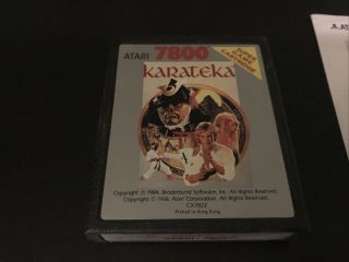 Karateka Game Cartridge (Atari 7800,  1988) 2