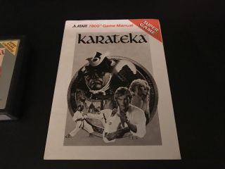 Karateka Game Cartridge (Atari 7800,  1988) 3