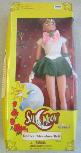 Vintage 2000 Sailor Moon Sailor Jupiter Deluxe Adventure Doll Irwin Toy