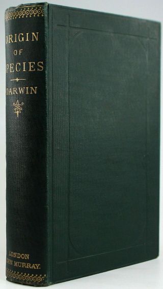 1897 CHARLES DARWIN ORIGIN OF SPECIES 6th EDITION EVOLUTION JOHN MURRAY CLOTH VG 2