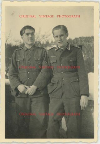 Vintage Photo 1944 German Soldiers Male Affection Young Man Men Gay