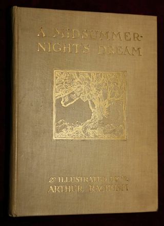 EXRare 1911 ARTHUR RACKHAM MIDSUMMER NIGHTS DREAM COLOR PLATES BEAUTY 2