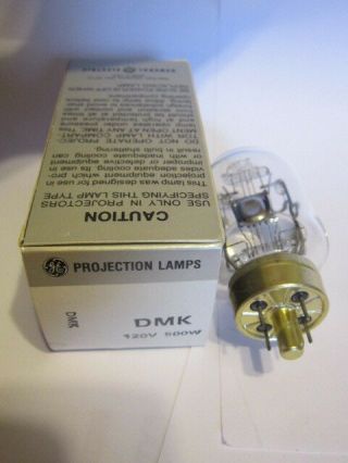 Old Stock - Ge General Electric Projection Lamp - Dmk - 120v 500w