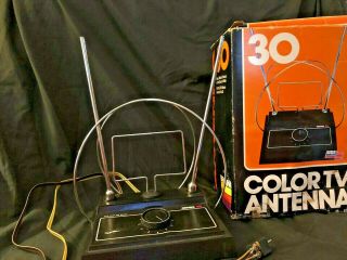 Vintage Gemini 30 Color Tv Antenna Vhf Uhf Fm Stereo 2 - 83 Channels Iob