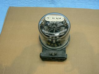 Vintage Westinghouse Watthour Meter 0b Single Phase 10 Amp 115 - 230 Volts