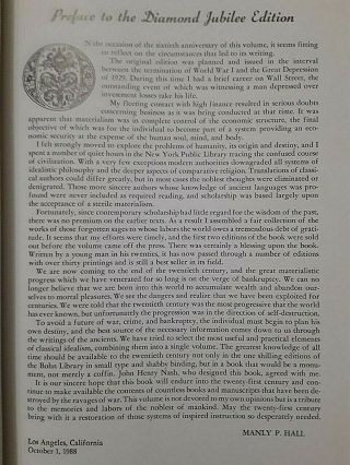 The Secret Teachings of All Ages Manley P.  Hall,  Encyclopedia of The Occult 6